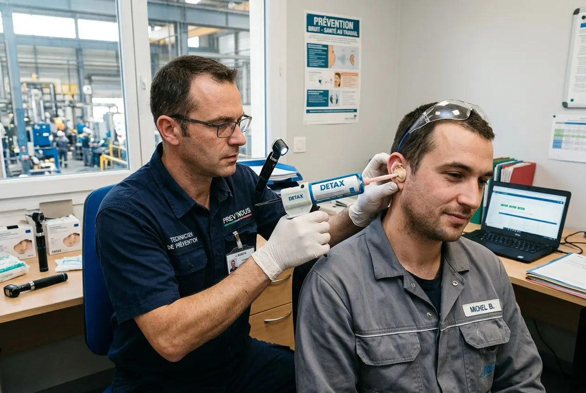 Bouchons d'oreille anti-bruit professionnel sur mesure