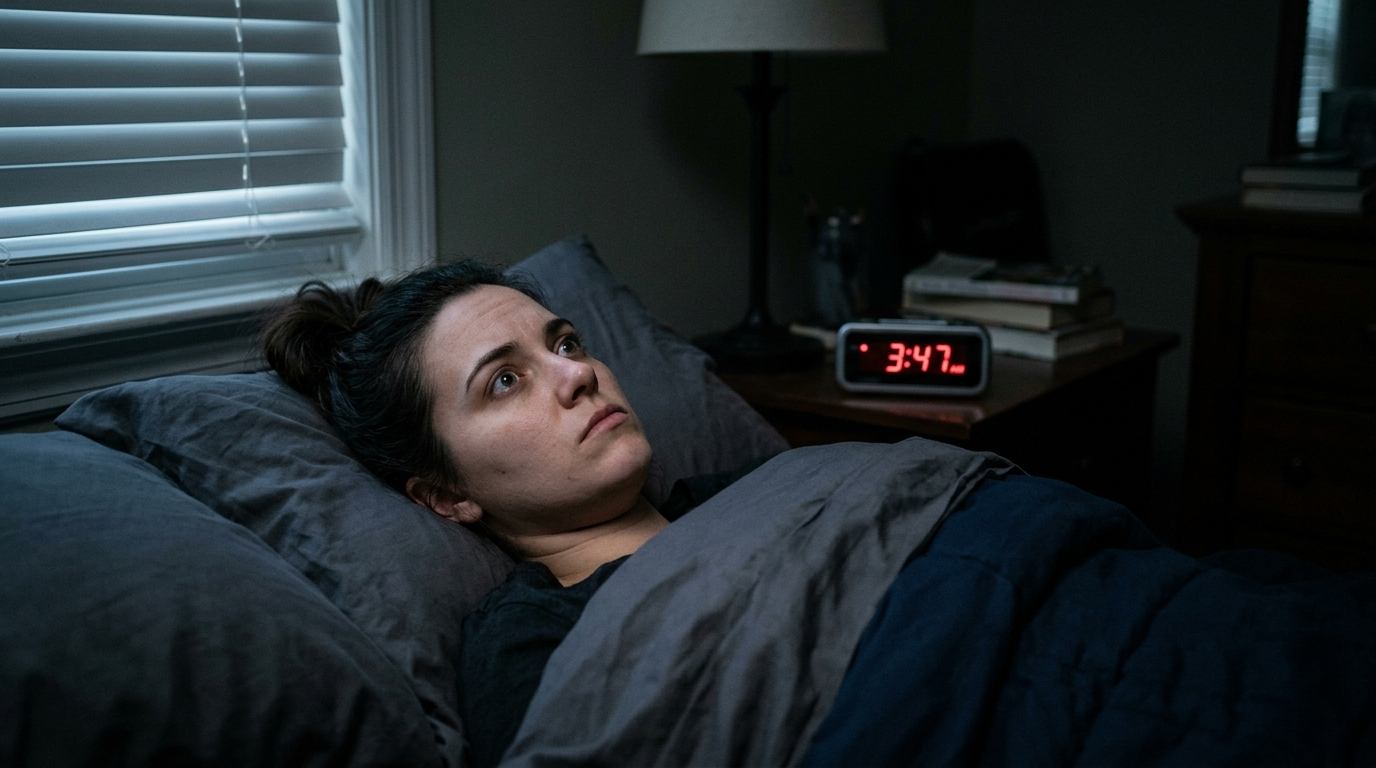 Comment s'endormir rapidement difficulté insomnie éveillé lit temps endormissement technique Image