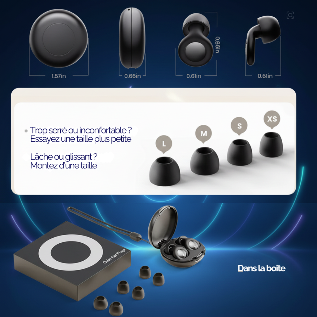 Meilleurs bouchons d'oreille anti-bruit SILENIS | Sommeil total et concentration