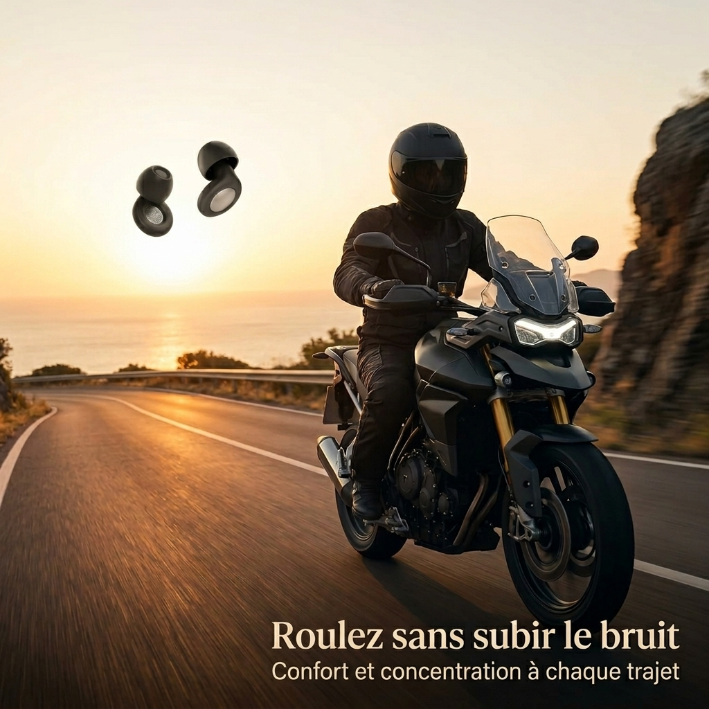 Bouchons anti-bruit Silénis - Motard 28 dB