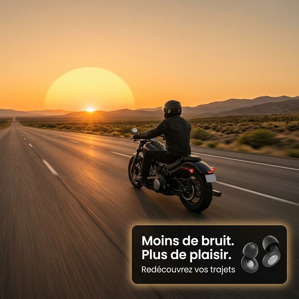 Bouchons anti-bruit Silénis - Motard 28 dB