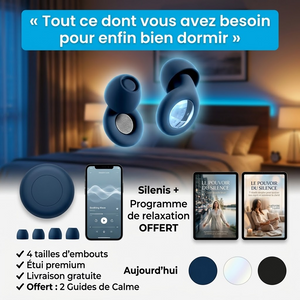 Meilleurs bouchons d'oreille anti-bruit SILENIS ECHO | Sommeil total et concentration