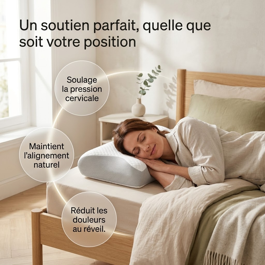 Oreiller SOMNELYA pour une récupération complète corps et mental